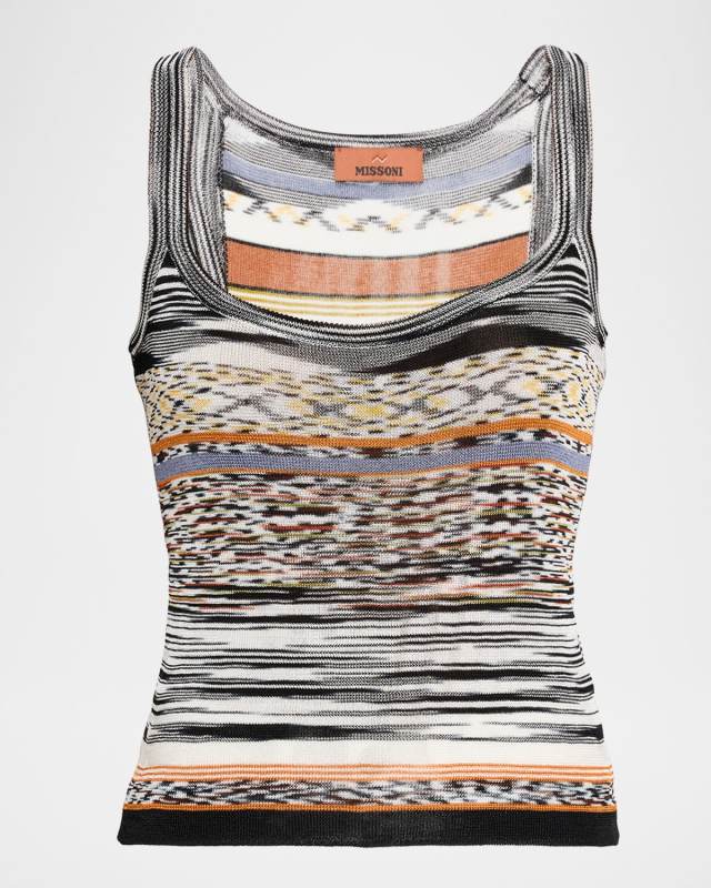 Striped Knit Tank Top
